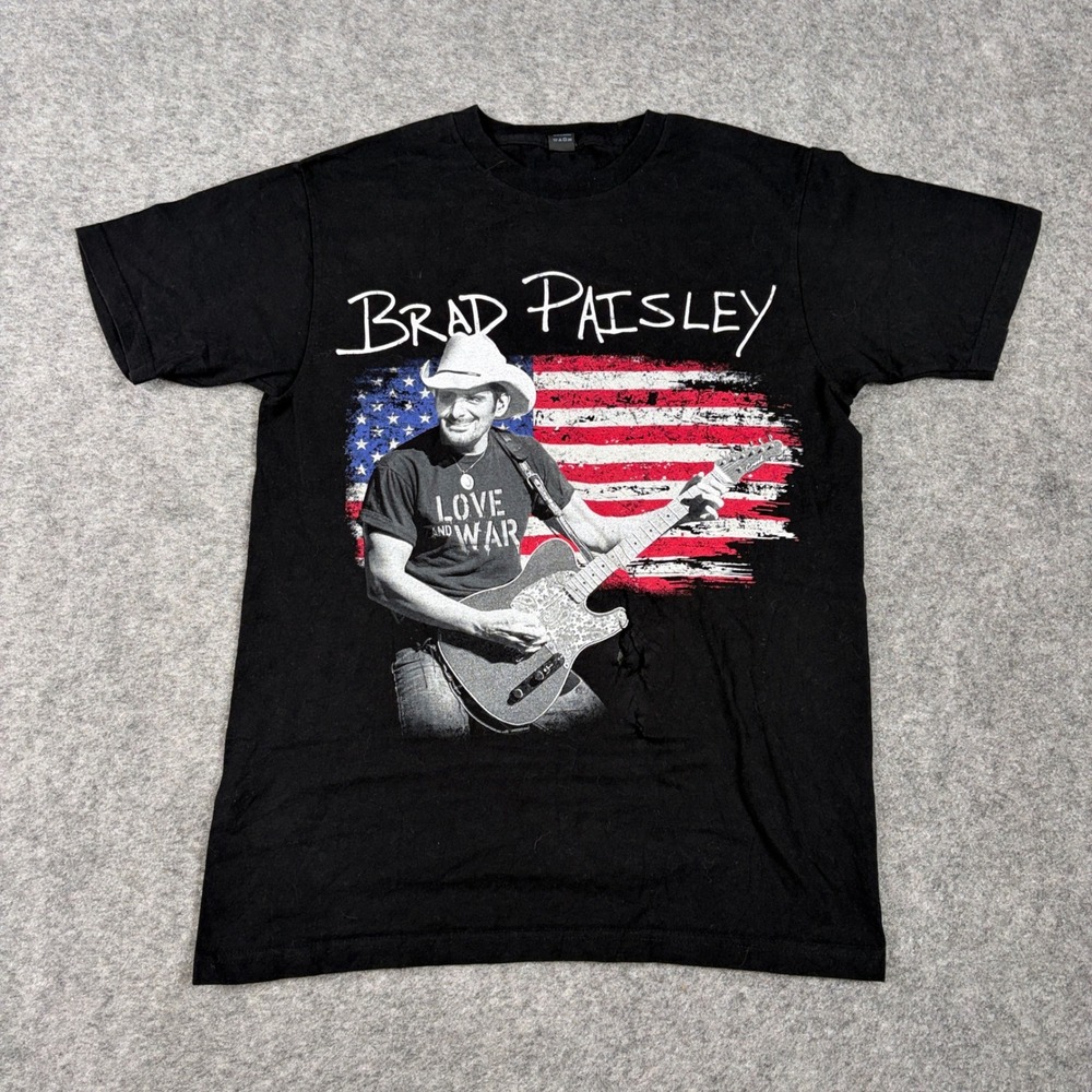 Brad Paisley T Shirt Mens S Weekend Warrior World Tour Black Country Music